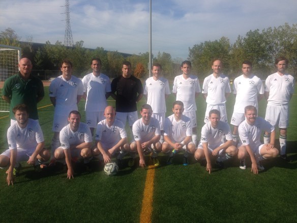 The reserves line up prior to their 3-0 win over New Amsterdam. picture: Jennifer Kraus