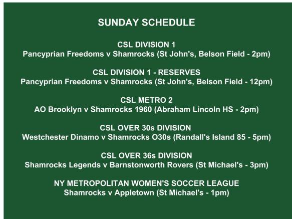 SHAMROCKS sunday schedule graphic (1)