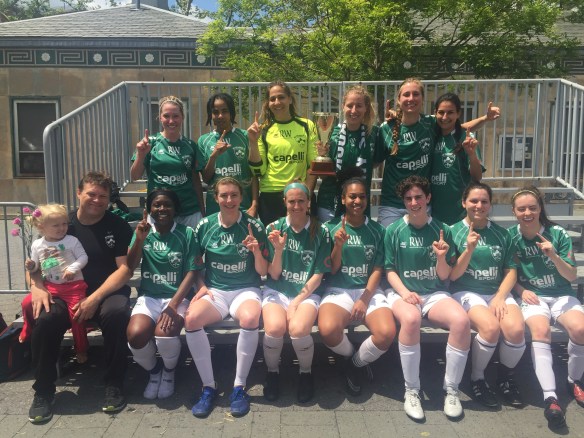 170514 shamrocks women team Div A cup winners