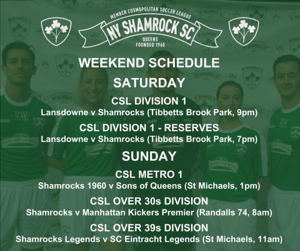 WEEKEND SCHEDULE - 2018_19(1)